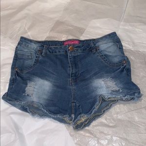 K’smore Jean Shorts Light/Dark Wash